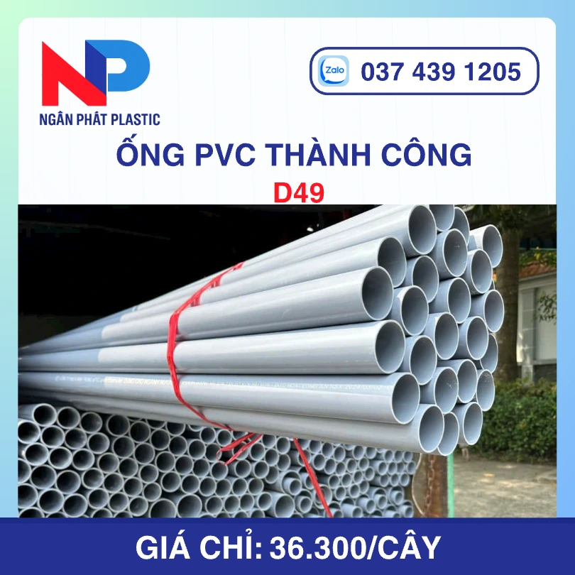 Ống uPVC D49 Thành Công